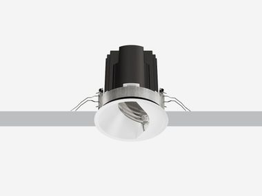 Wall washer rotondo da incasso in alluminio riciclato LASER EVO RECESSED WALL WASHER iGuzzini