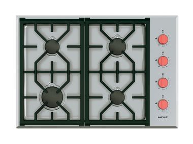 Piano cottura a gas da incasso in acciaio inox ICBCG304P/S Wolf