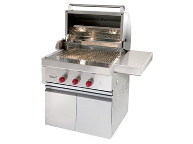 Barbecue a gas in acciaio inox ICBOG30-CART30 Wolf