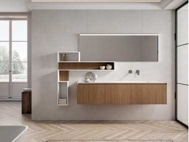 BMT, IKON 04 Mobile lavabo sospeso con cassetti