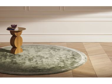 IN TOUCH Solid-color round fabric rug By Cassina