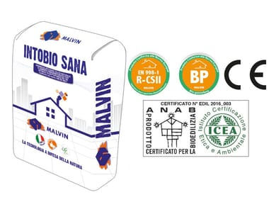 Malvin, INTOBIO SANA Bio-intonaco eco-compatibile macroporoso deumidificante