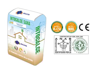 Malvin, INTOCALCE SANA Bio-intonaco eco-compatibile macroporoso