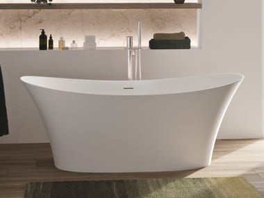 Vasca da bagno centro stanza in Solid Surface IRIS