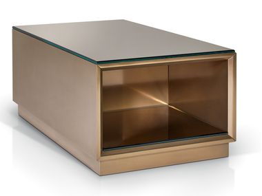 Rectangular wooden coffee table with storage space JOLLY Sicis