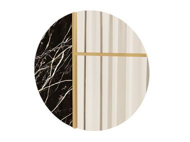 Specchio rotondo da parete KANSAS ANA ROQUE INTERIORS