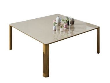 Square glass table KODO Sovet italia