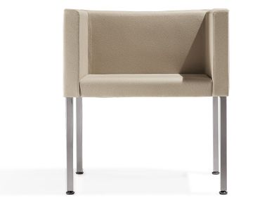 Fabric training chair with armrests KUADRELLA Kastel