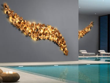 Lampada da parete a LED fatta a mano in bronzo LABYRINTH Serip