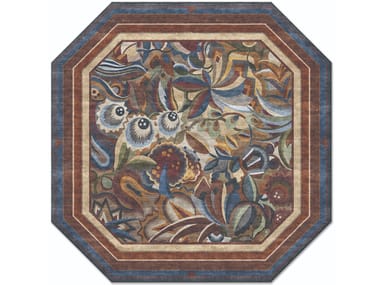 Handmade silk rug LELEU PAULINE ORANGERY
