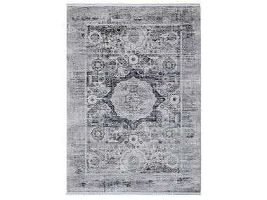 Patterned rectangular viscose and acrylic rug LEXUS Y-5083-F Loominology
