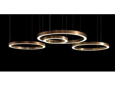 LED brass pendant lamp LIGHT RINGS HORIZONTAL Light Rings Collection By ...