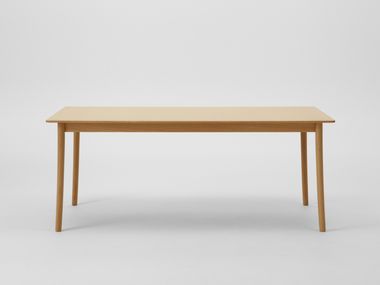 Rectangular wood veneer table LIGHTWOOD 1612-22/1512-35 Maruni