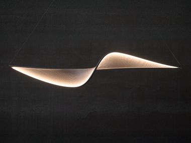 Luminária pendente LED feita à mão de tecido LLLL.08 llll