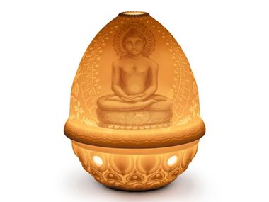 Cordless porcelain table lamp LORD MAHAVIRA Lladró