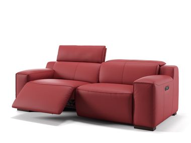 3 seater leather sofa LORETO Sofanella