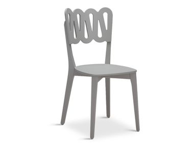 Open back beech chair LOTUS 291 Origins 1971