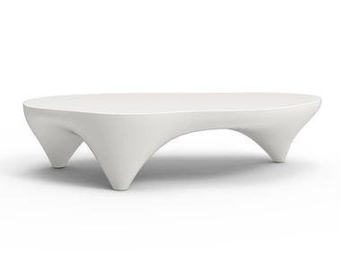 Fiberglass garden coffee table IVORY GANSK