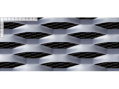 Expanded metal mesh for facade finish LUCERNA