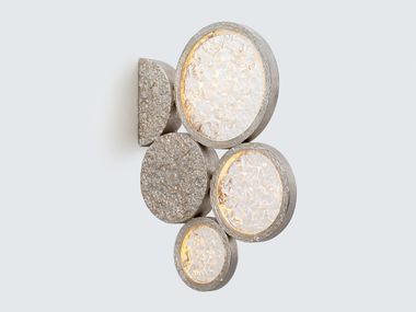 LED handmade bronze wall light LUNA ORBIT CORNER MEDIUM Serip