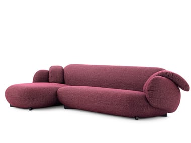 Divano in tessuto con penisola LXR16 LEOLUX LX