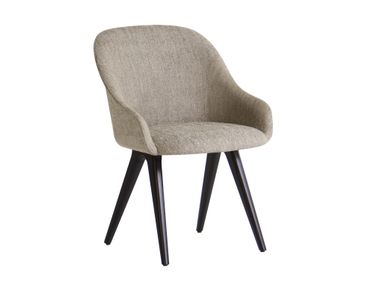 Sedia imbottita in tessuto con braccioli LYZ  918/I Potocco