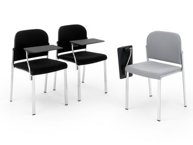 Upholstered training chair with writing tablet MAKEUP SOFT Diemmebi