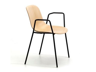 Ash chair with armrests MÁNI WOOD AR-4L Arrmet
