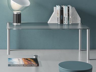 Glass and metal high side table Metal coffee table DVO