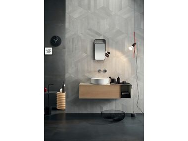 Porcelain stoneware wall/floor tiles with metal effect METALINE STEEL