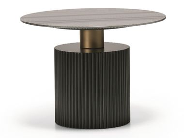 Side table with digital printed glass top MID N10-G SCAPPINI & C