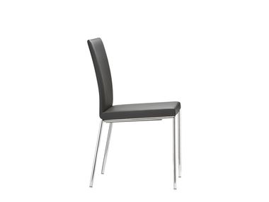 Stapelbarer Stuhl aus Leder MILANOLIGHT COMFORT Brunner