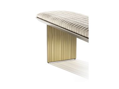 MONOLITE Upholstered leather bench By Reflex