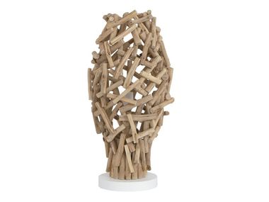 Wooden table lamp MUAN Flam & Luce