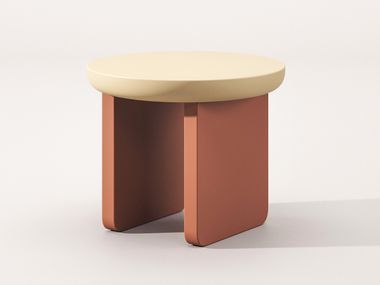 Round wooden coffee table NEREIDE Falsasquadra