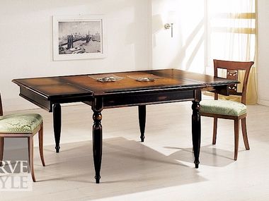 Extending solid wood table NERONE Arvestyle