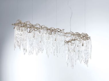 Luminária pendente feita à mão de bronze NIAGARA MEANDER SMALL Serip