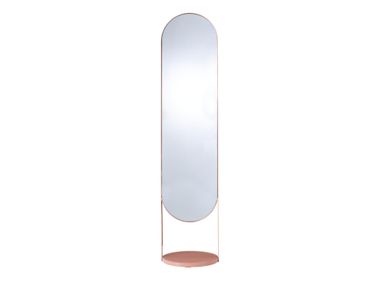 Specchio ovale da terra in metallo NIMBE Ligne Roset
