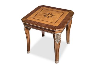Mesa de centro alta quadrada de madeira maciça NOBLESSE Guerra Vanni