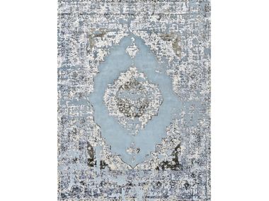 Tappeto in lana himalayana, pura seta e colori vegetali NOOR VERS. A Illulian