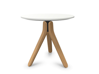 Round multi-layer wood coffee table NUEZ OCCASIONAL ME22200/ME22201 LACQUERED Andreu World