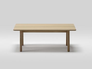 Low rectangular oak coffee table BRUNO 3536-31 Maruni