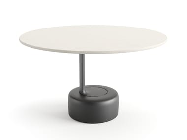 Round MDF and metal coffee table OELL