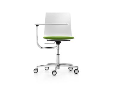 Conference and seminar swivel chair with 5-star base FIORE Dauphin