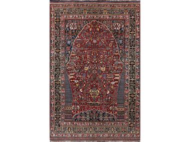 Rectangular wool rug OLD BIBIBAFT MILLE FLEURS KASHKULI Zollanvari