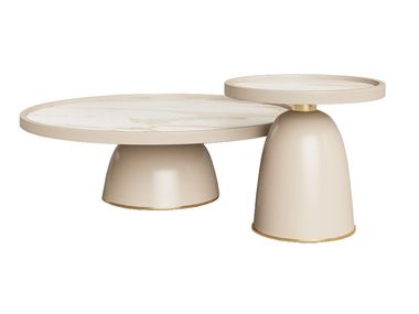 Round wooden coffee table OSTRO ANA ROQUE INTERIORS