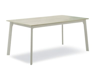 Extending rectangular wood veneer table OTELLO BASIC