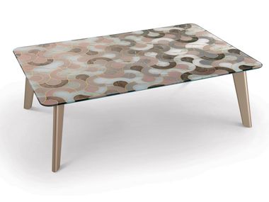 Rectangular glass coffee table OWEN Sicis