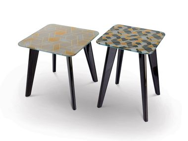 Square glass coffee table OWEN Sicis
