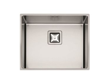 Single stainless steel sink P1B 5343 Q U Fulgor Milano